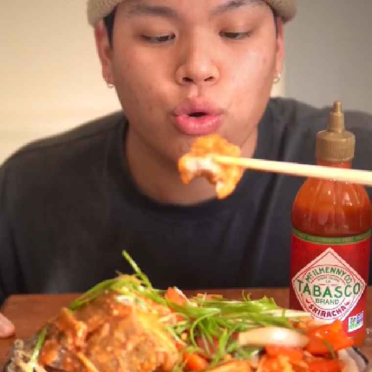 TABASCO® Brand Sriracha Sauce in use