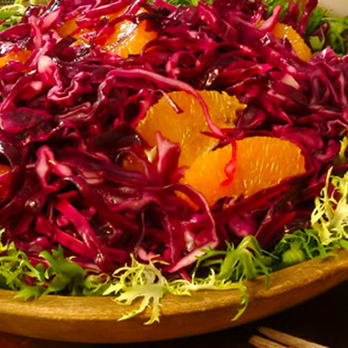 Wilted Red Cabbage Salad