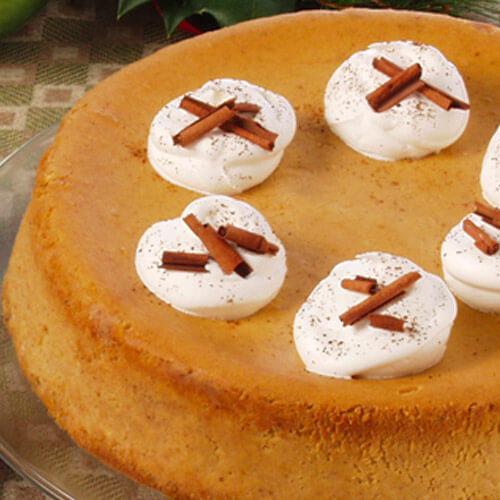 Double-Spiced Pumpkin Cheesecake