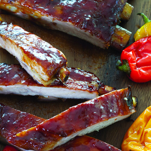 Chili-Glazed Beef Ribs