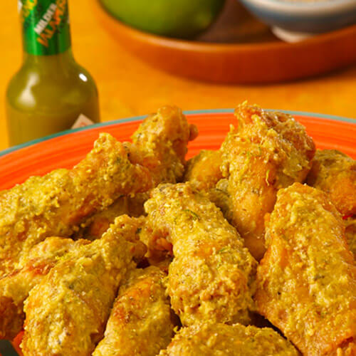 Chef Robert McGrath's Green Chile Chicken Wings with Lime-Cumin Salt