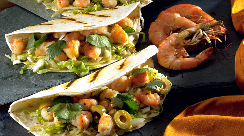 Shrimp Tacos with Cabbage