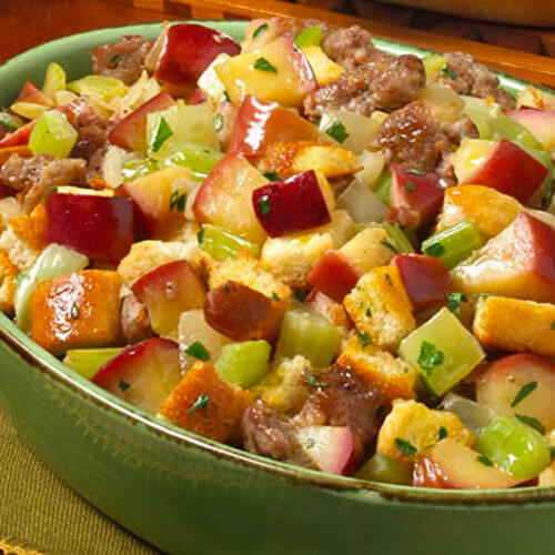 Smoky Sausage Apple Stuffing