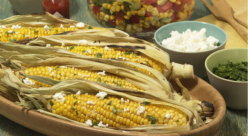 Chipotle-Lime Grilled Corn on the Cob with Queso Fresco