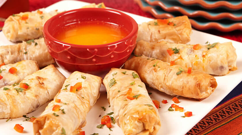 Spicy Taquitos With TABASCO® Dipping Sauce