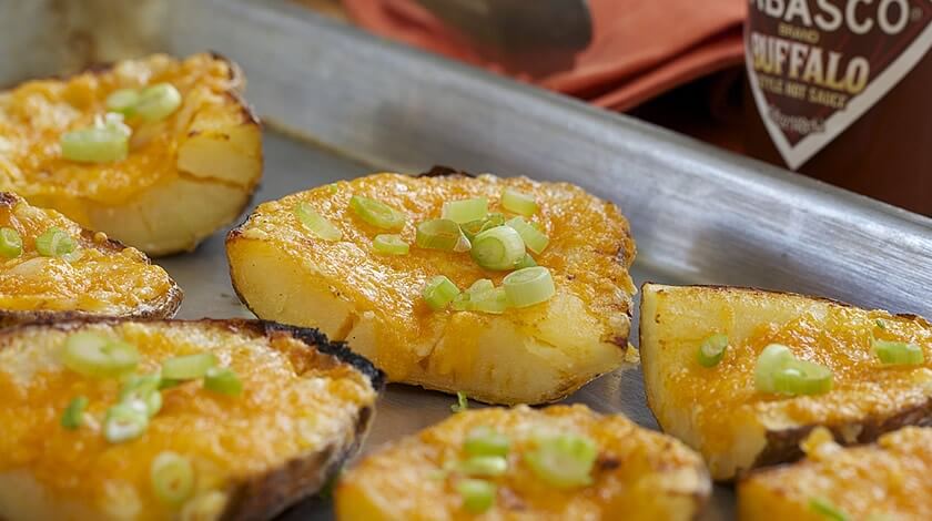 Cheesy Baked Potato Skins