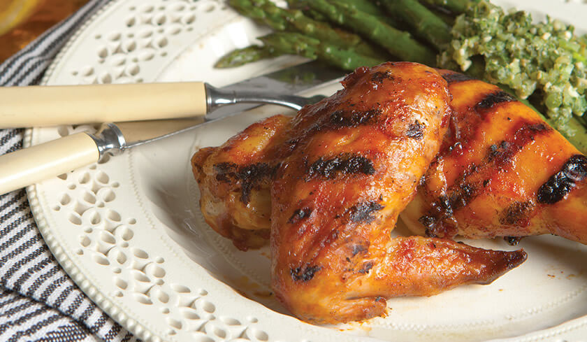 Grilled Chicken with Buffalo BBQ Sauce