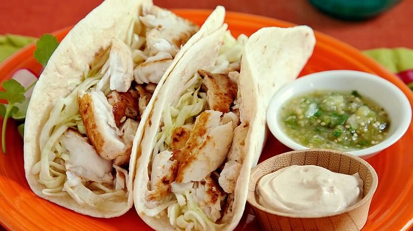 Pan Seared Jalapeño Fish Tacos with Spicy Slaw