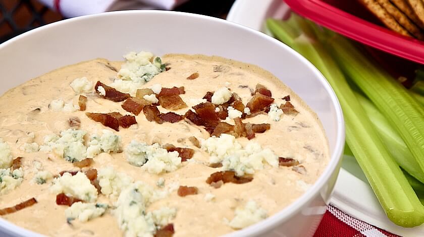 Buffalo Cheese and Bacon Dip