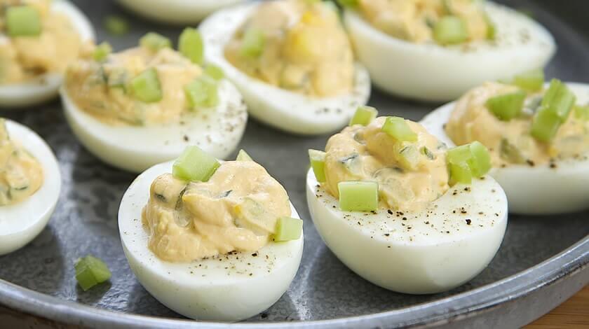 Buffalo Deviled Eggs