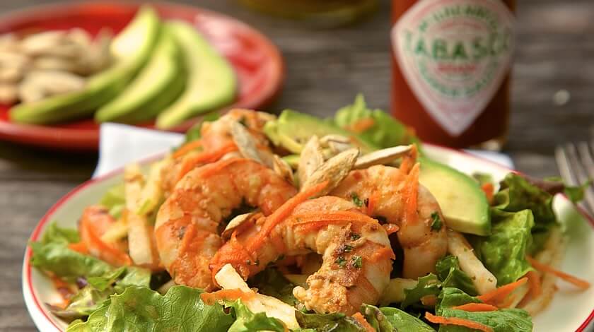 Tequila-TABASCO® Marinated Shrimp Salad