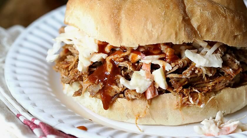 Slow Cooker Chipotle Pulled Pork with Apple Slaw