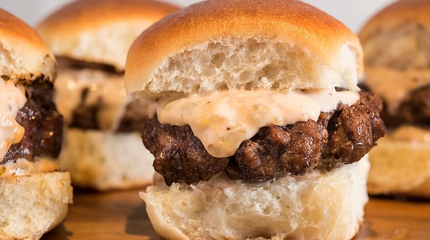 Burger Sliders with Spicy Secret Sauce