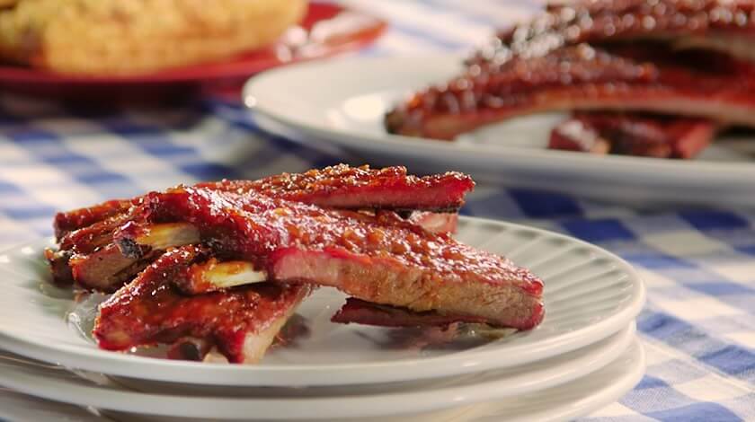 Slow-Cooked Ribs with Honey-Chipotle BBQ Sauce