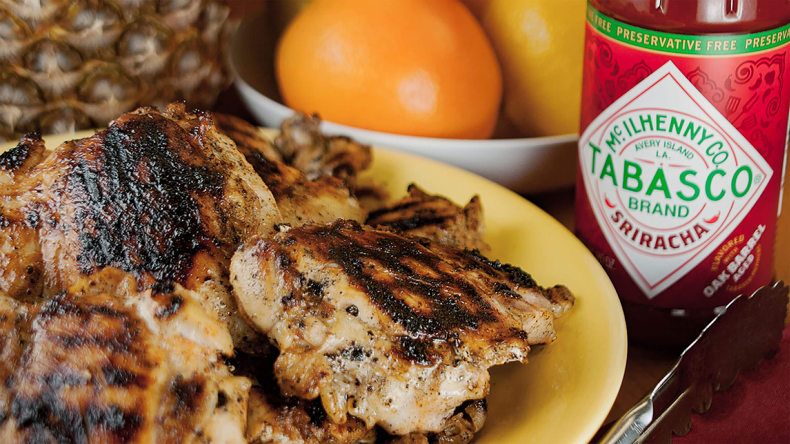 Sriracha Citrus-Ginger Grilled Chicken