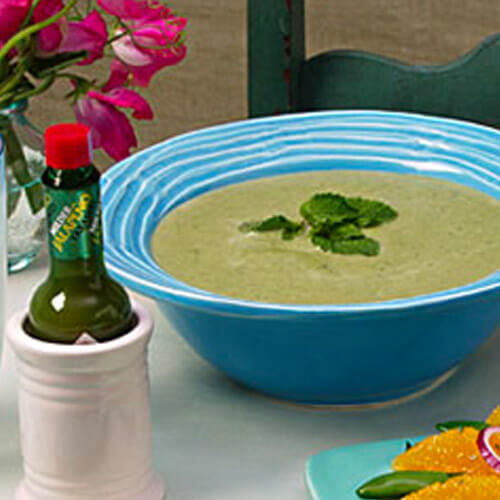 Spring Sweet Pea and Spinach Potage