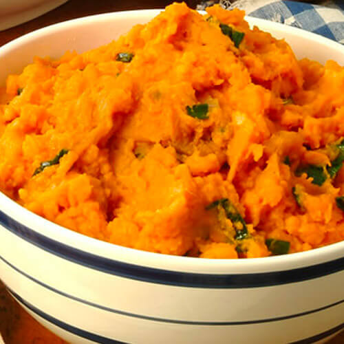 Zesty Smashed Sweet Potatoes