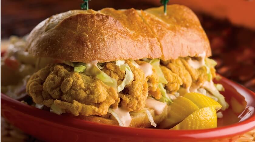 Dressed Seafood Po' boys