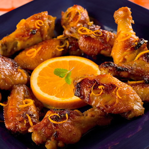 Hot & Sticky Orange Chicken Wings
