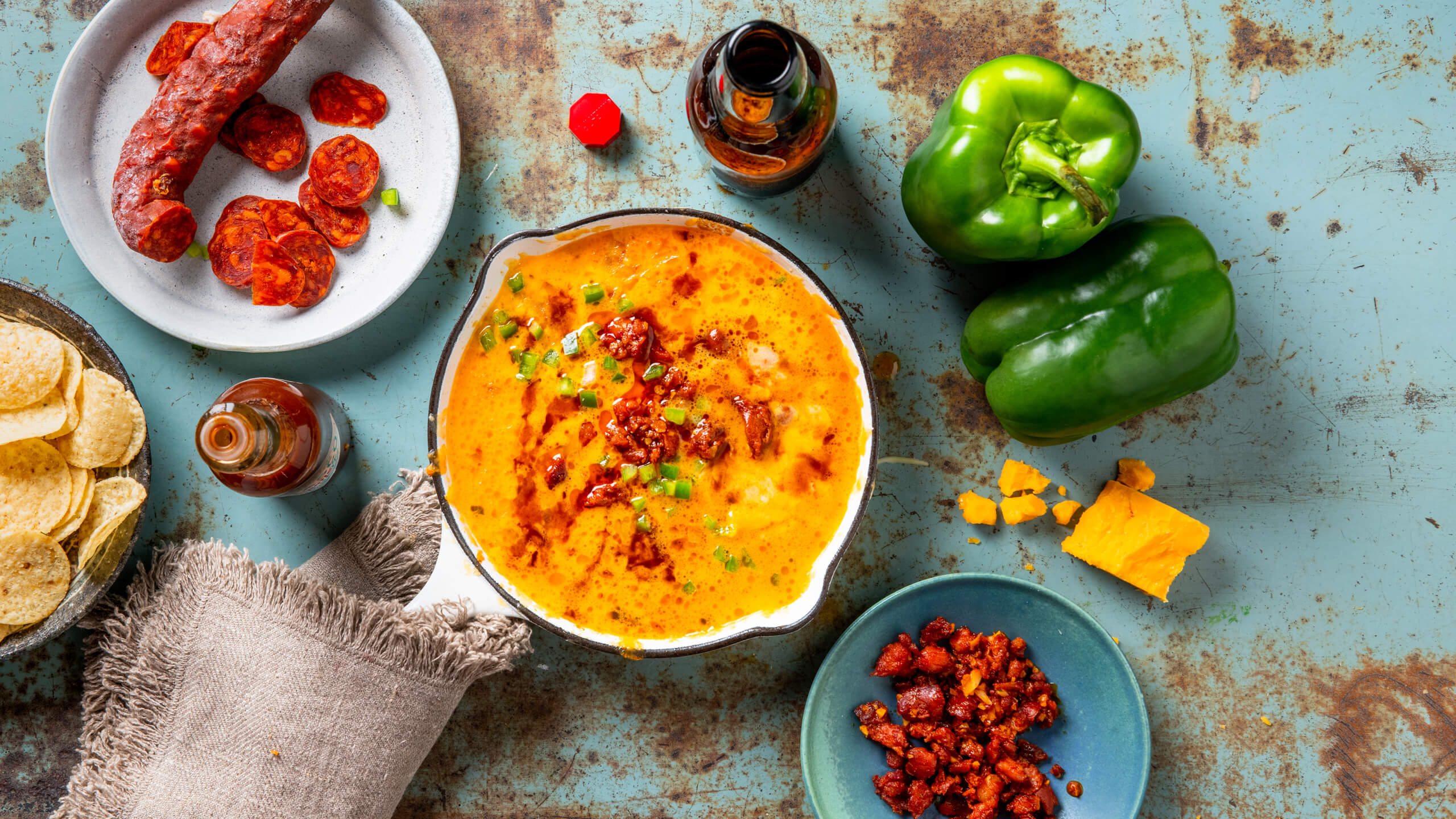 Queso Fundido with Chorizo