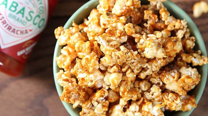 Sriracha Caramel Popcorn