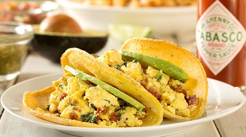 Bacon, Egg & Cheese Breakfast Tacos