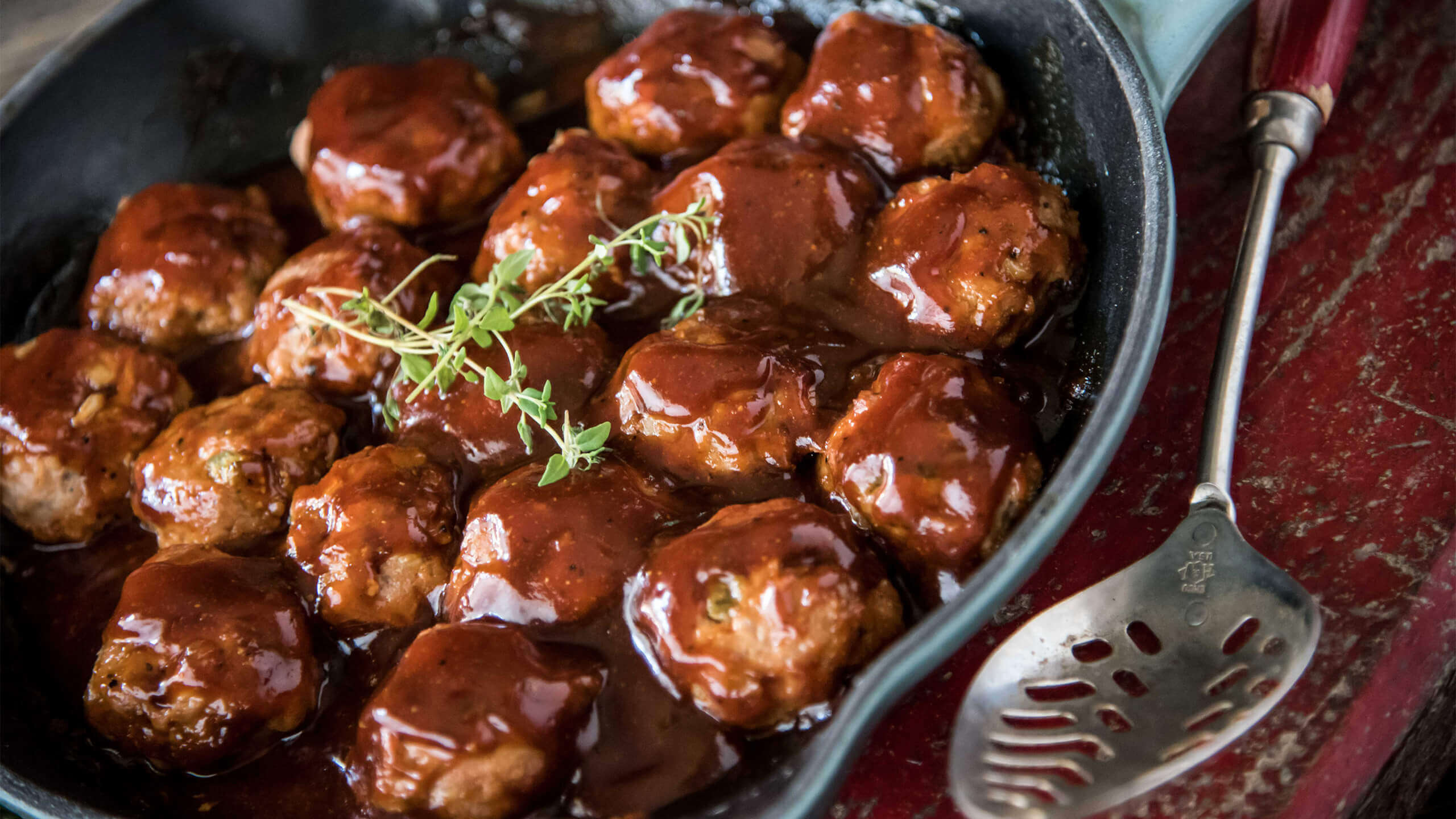 Grilled Chipotle BBQ Meatballs