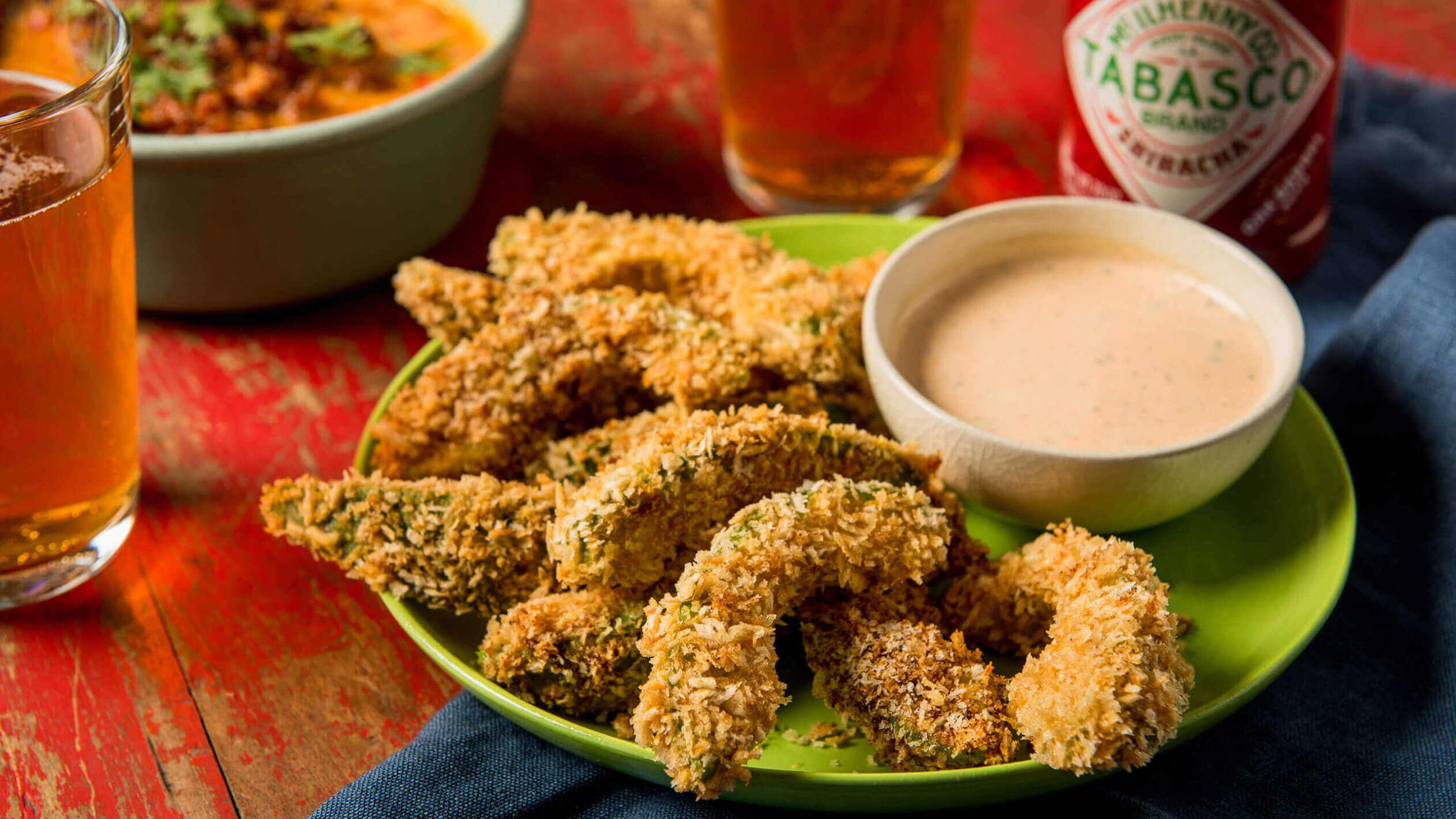 Avocado Fries with TABASCO® Sriracha Dipping Sauce TABASCO® Recipes