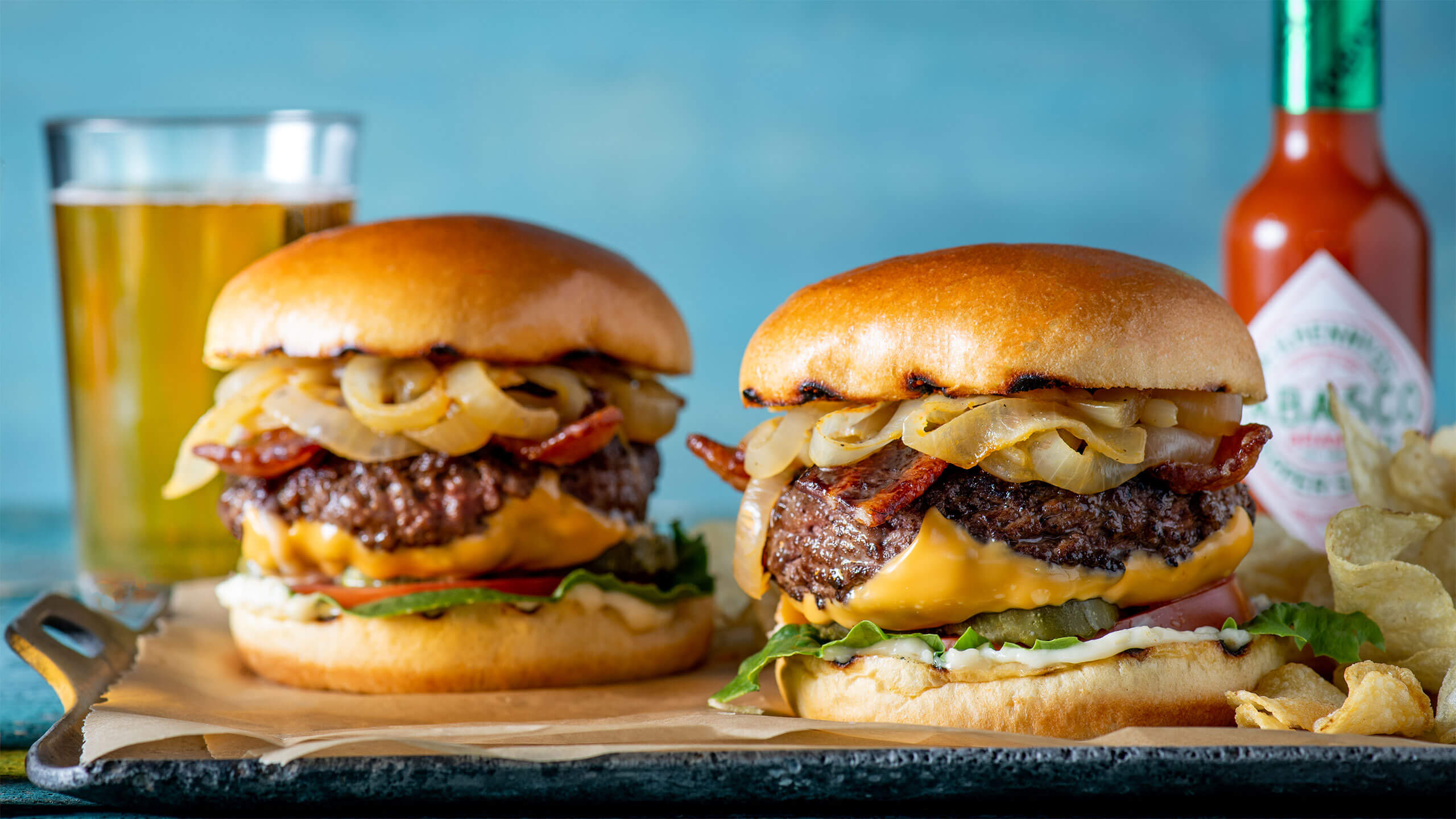 Upside Down Butter Cheeseburger