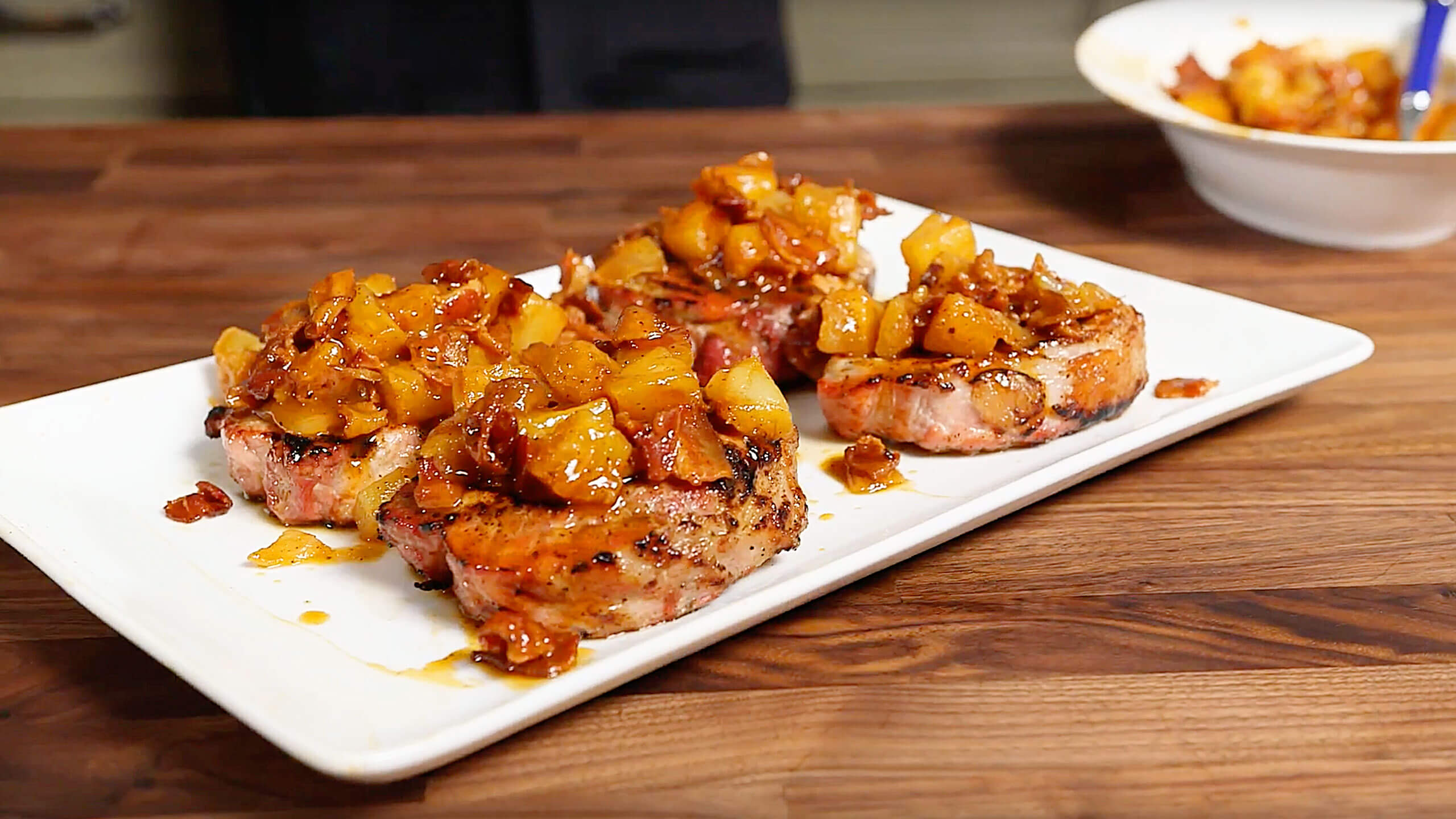 Pineapple Bacon Pork Chop