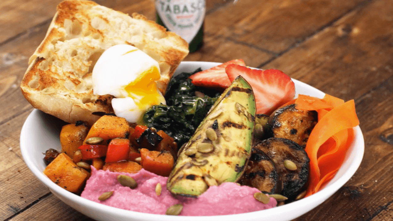 Spicy Rainbow Brunch Bowl