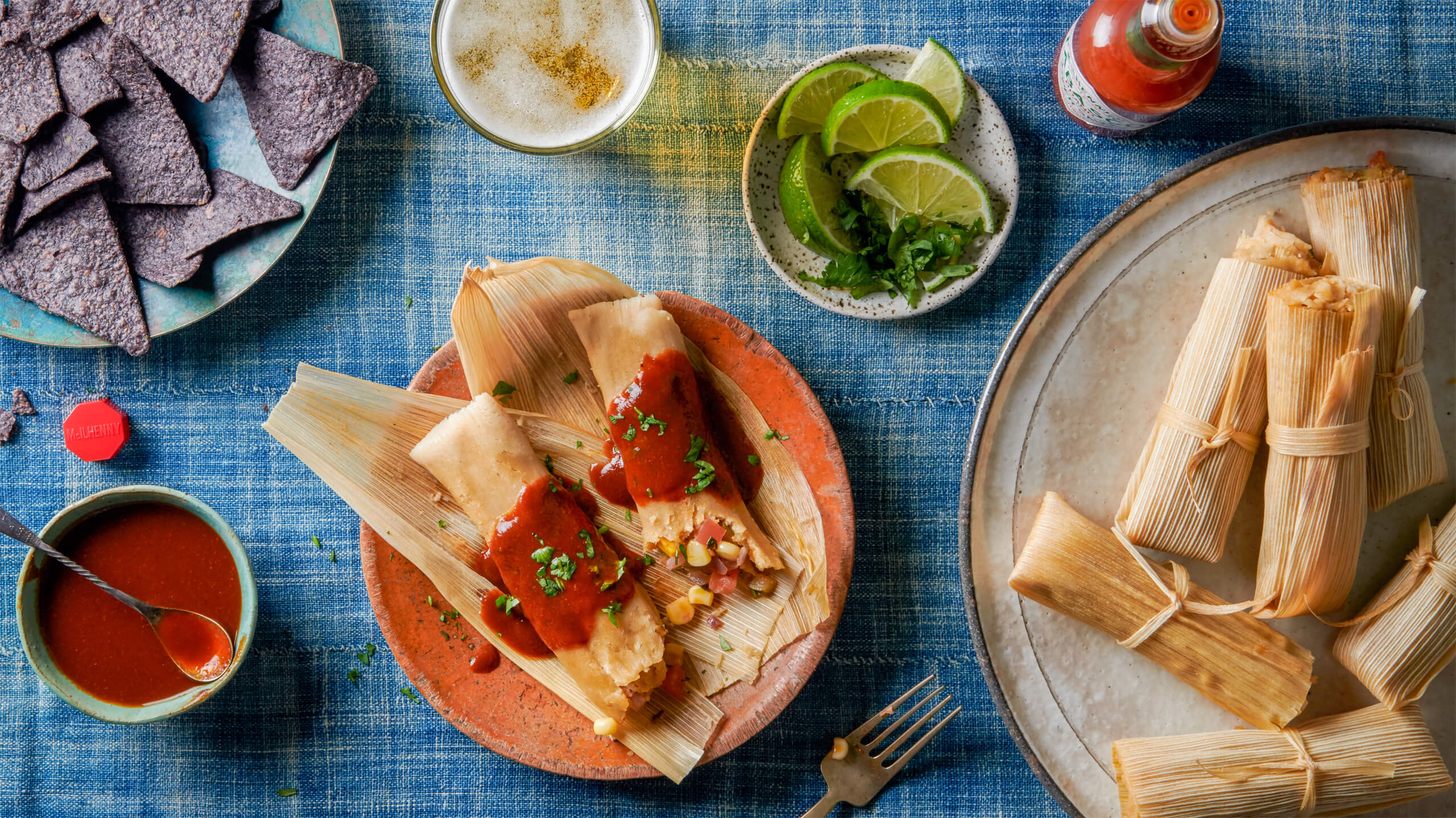 Calabacitas con Elote Tamales