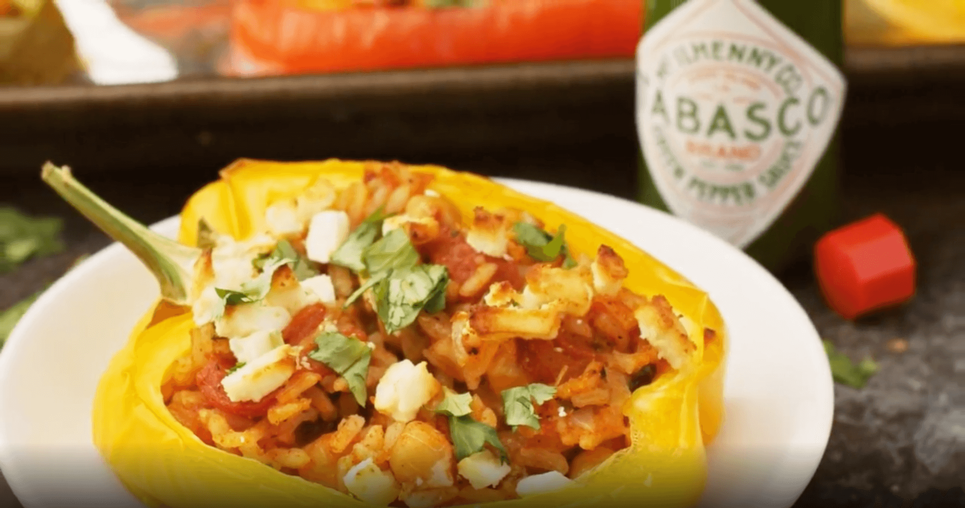 Spiced Stuffed Peppers with Feta Cheese