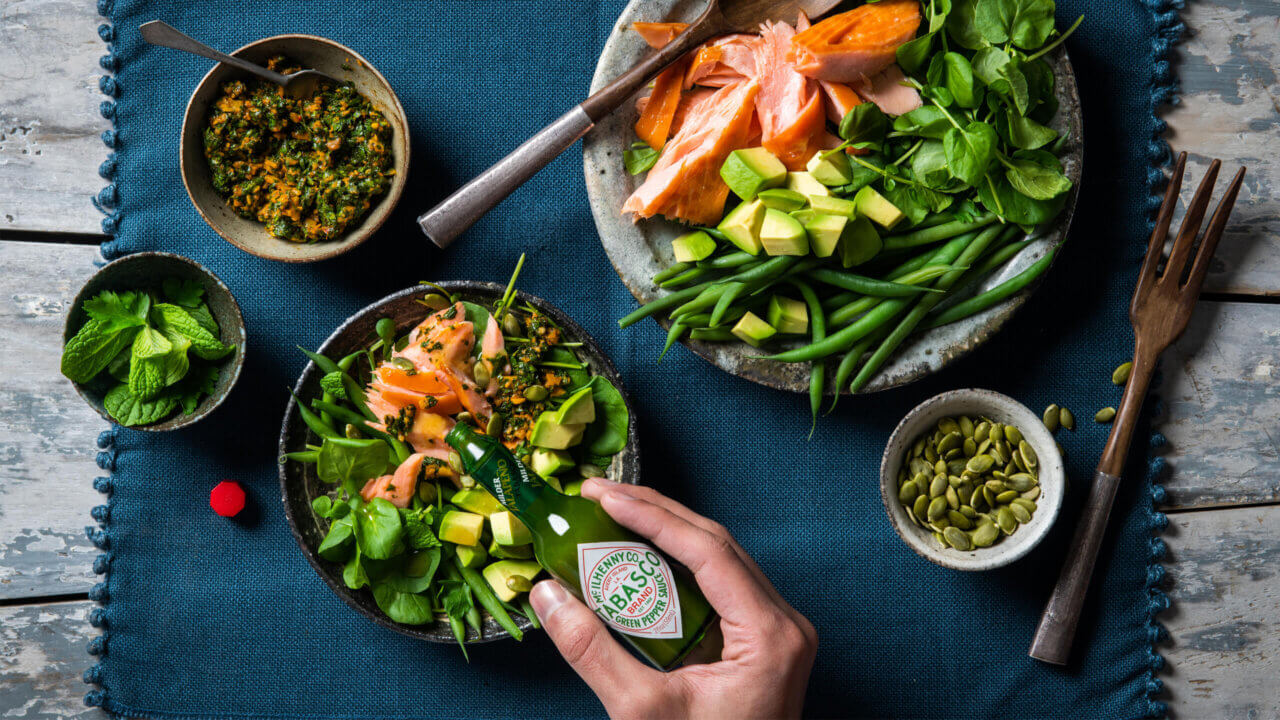 Smoked Salmon Salad with Chermoula TABASCO® Recipes