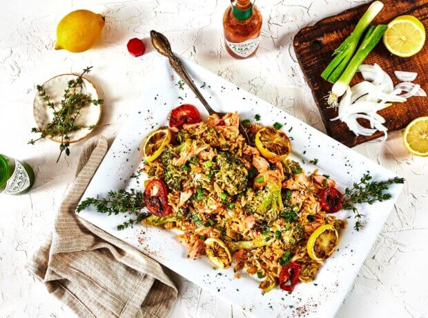 Trout and Broccoli Stir Fry