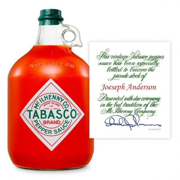 TABASCO<sup>®</sup> Personalized Gallons TABASCO<sup>®</sup> Personalized Gallons