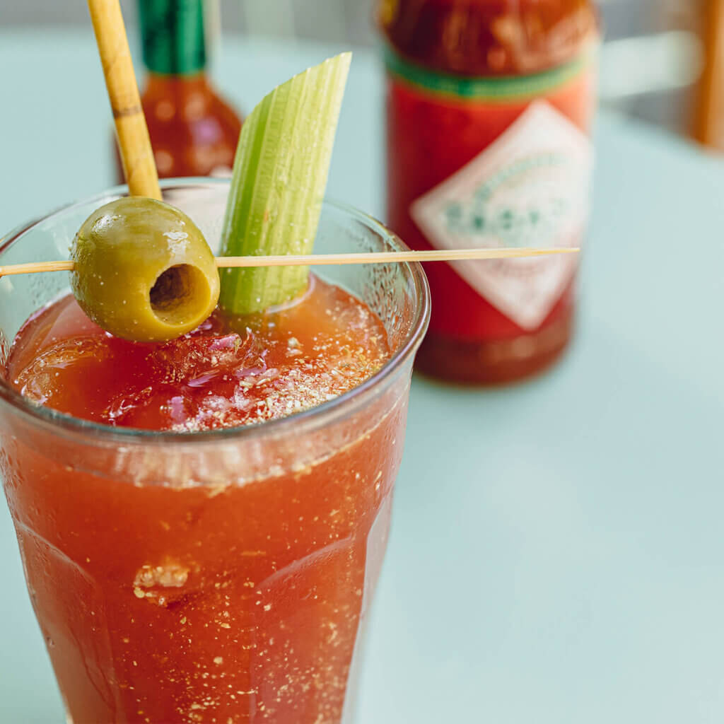 Mezcal Bloody Mary with TABASCO® Sauce and TABASCO® Sriracha Sauce