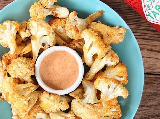 Spicy Cauliflower Bites Spicy Cauliflower Bites