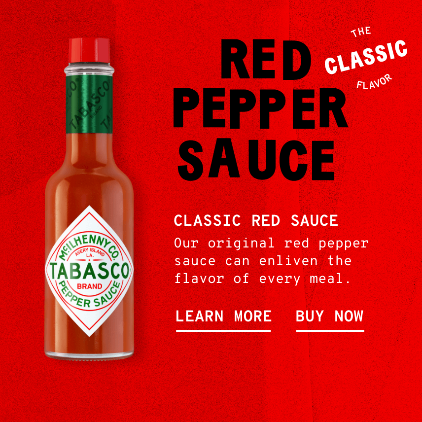 Tabasco Scorpion extra hot Green, Red, Habanero Pepper, Chipotle